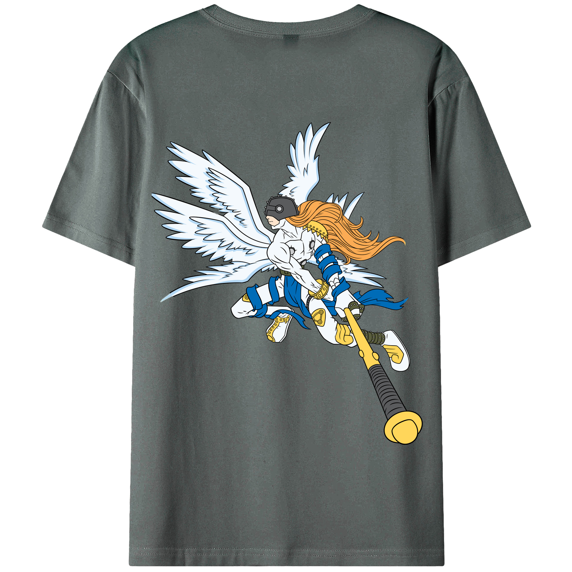 （画像用） Digimon デジタルモンスター/デジモン 綿100％半袖Tシャツ（背面プリント）